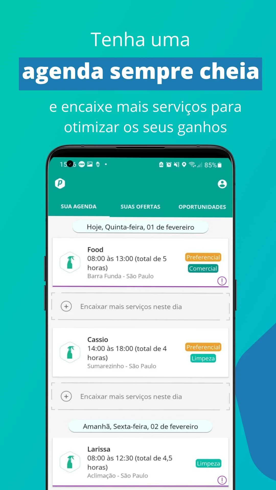 Parafuzo Profissionais screenshot